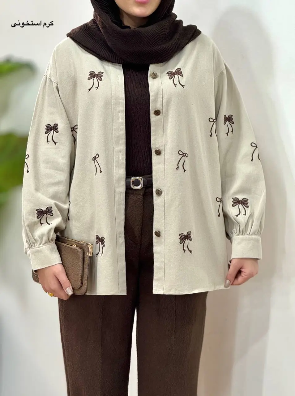 کت کتان گلدوزی لیزا